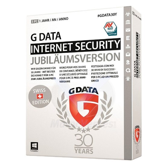 G Data Internet Security 2016 3 Postes 1 an 71233/GDATA/IS/3P/1A