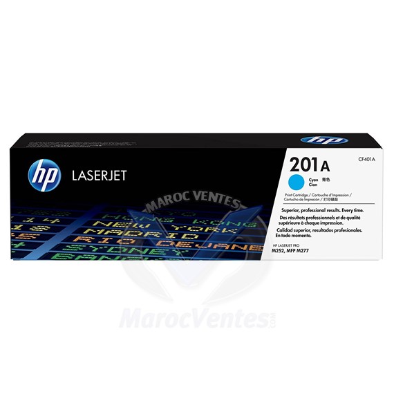HP 201A Cyan Original LaserJet Toner Cartridge CF401A