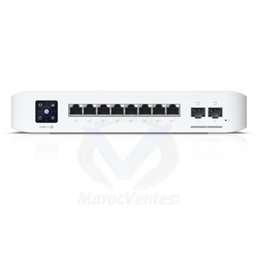 Switch Gigabit UniFi Professionnel 8 PoE Layer3 Géré Montage en Rack 1U  2SFP+