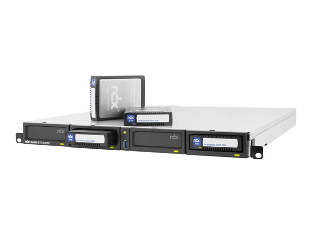 Tandberg RDX QuikStation 4 baies- bibliothèque RDX - Gigabit Ethernet - Rackable 1U