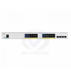 Catalyst 1000 Switch 24 Port GE, POE, 4x1G SFP Géré L2