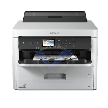 Imprimante Jet d'encre WorkForce WF-M5299DW (MEAF) SFP Réseau Wifi Mono A4 R/V 34 B&WPPM 34
