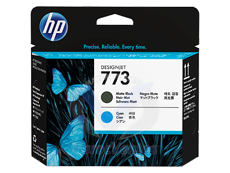 HP 773 Matte Black/Cyan DesignJet Printhead C1Q20A