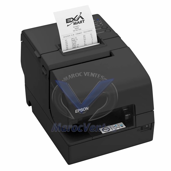 Imprimante de Tickets TM-H6000V-214P1: Serial, MICR, Black, PSU, EU C31CG62214P1