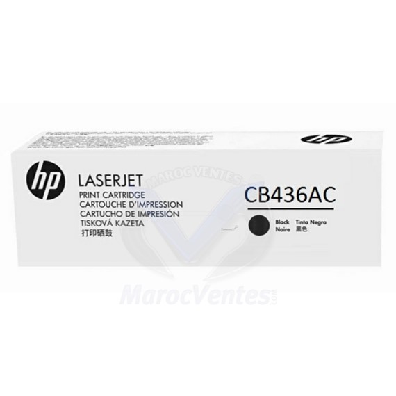 Cartouche de toner LaserJet originale noir 2000 pages ISO/IEC 19752 CB436AC