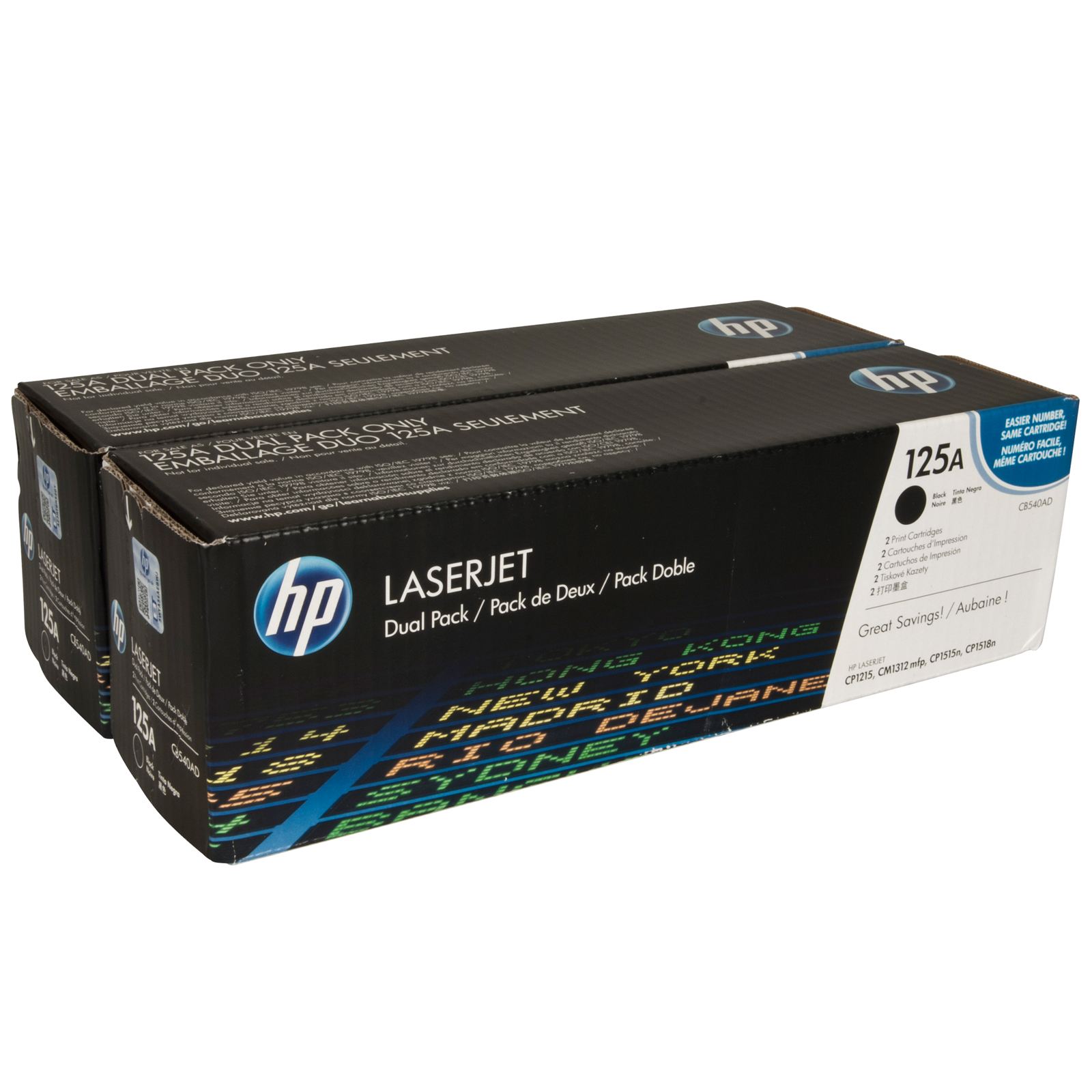 Lot De 2 Cartouches De Toner Noir LaserJet Original 125A