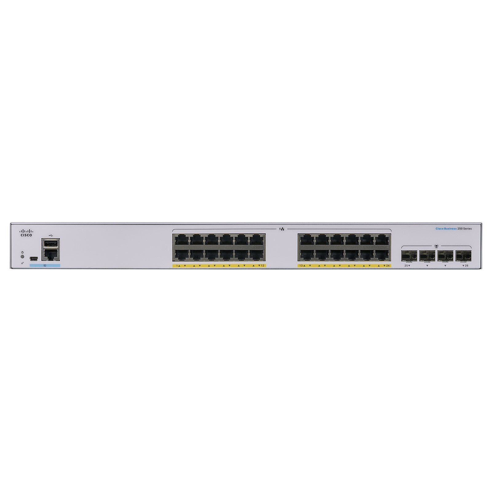 Switch CBS250 Smart 24-Port GE, Full PoE, 4x1G SFP L2/L3