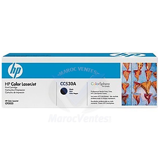 304A Lot de 2 cartouches de toner LaserJet Original Black CC530AD