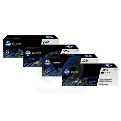 Cartouche de toner laser LaserJet noire 305X CE410XC