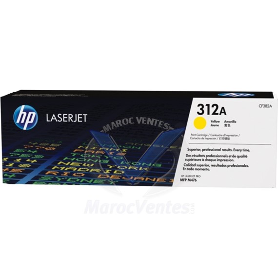 Cartouche de toner LaserJet 312A Jaune 2700 pages CF382AC