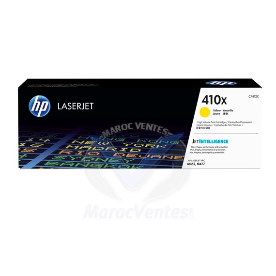 HP 410X High Yield Yellow Original LaserJet Toner CF412X