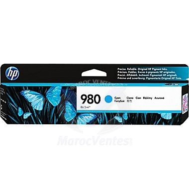 980 Cyan Original Ink Cartridge D8J07A