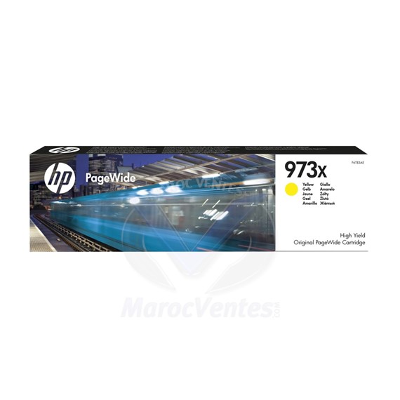 Cartouche 973X Original Jaune Haute Capacité Jaune F6T83AE