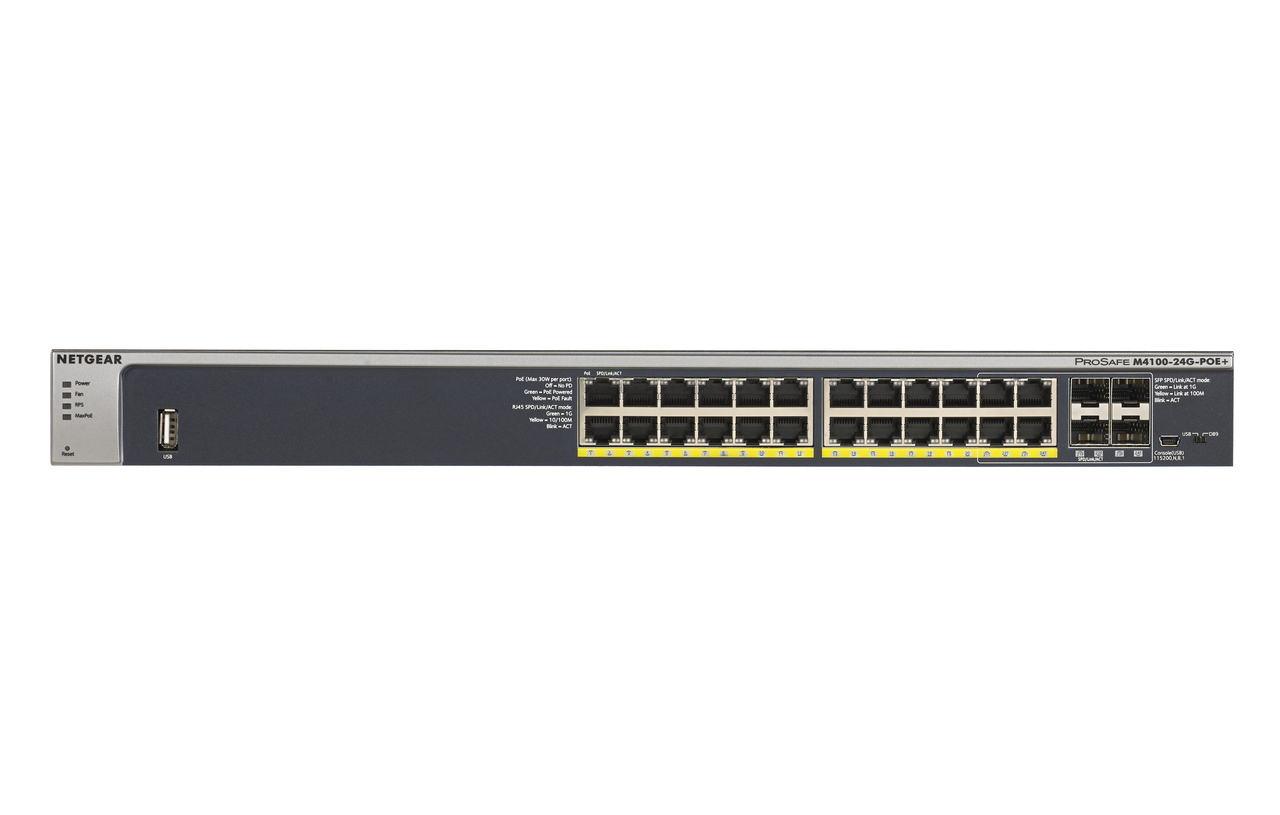 Switch 24 Ports Gigabit dont 24 Ports PoE Plus et 4 x SFP