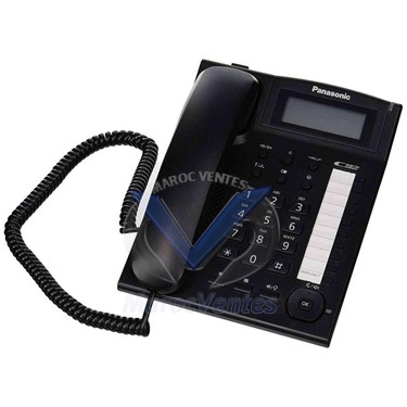 TELEPHONE FIXE FILAIRE PANASONIC KX-TS880MX AVEC IDENTIFICATION DE L'APPELANT ET HAUT-PARLEUR MAINS LIBRES