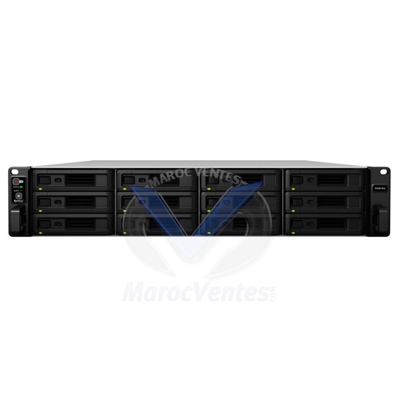 Serveur NAS RackStation 12 Baies Xeon D-1521 4cores 8GB 4x1GbE 60M RS3618XS