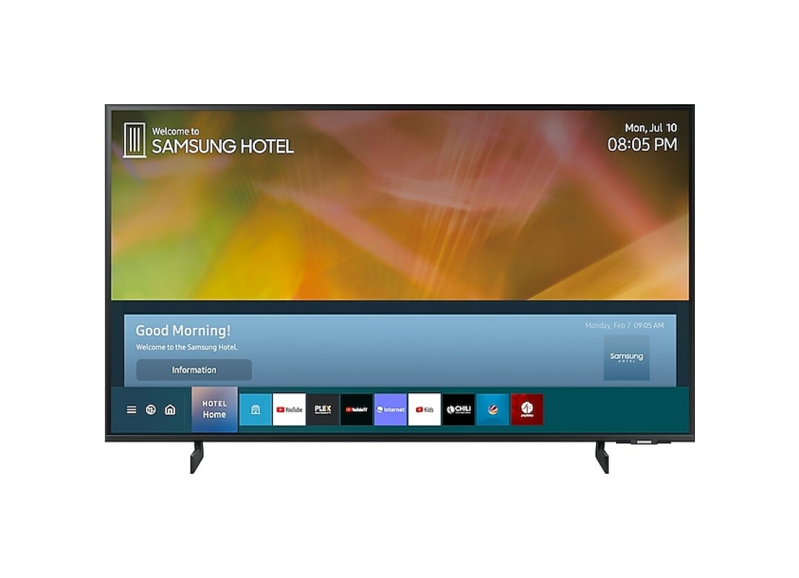 Téléviseur d'hôtel Samsung HG65AU800, 65", Noir, UHD, DVB-T2/C/S2
