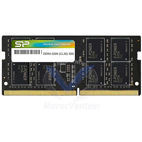 Barrette Mémoire 32GB DDR4 3200 SODIMM SP032GBSFU320X02