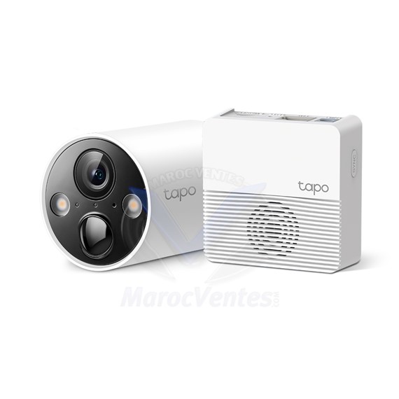 Caméra de Sécurité Intelligente sans Fil Tapo C420S1 sur Batterie + Hub de Connexion TAPOC420S1