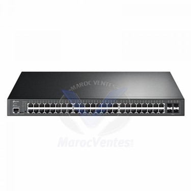 Switch managable L2/L3 JetStream 52 ports Gigabit avec 48 ports PoE+ (10/100/1000  4xSFP 1U