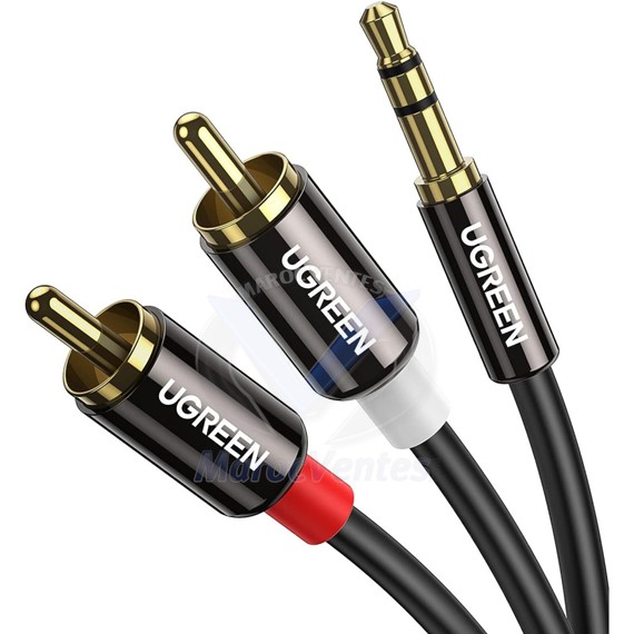 Câble Audio Ugreen 3,5 mm Mâle vers RCA Mâle 2 M 10584