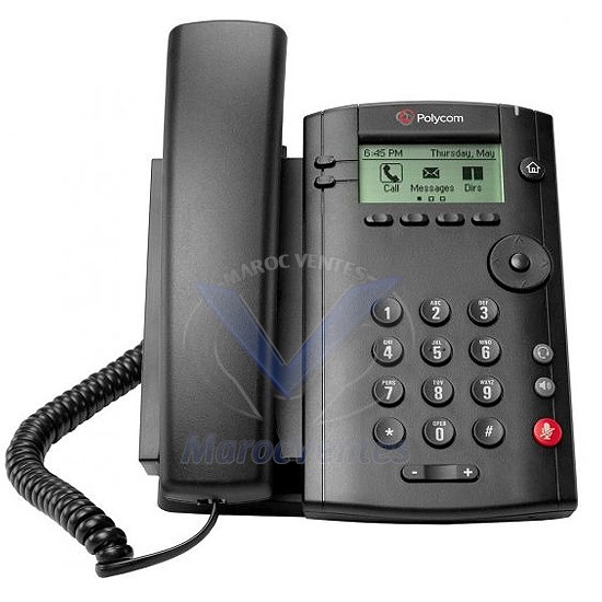 Téléphone SIP à 1 Ligne Professionnel Idéal en Home Office Ecran LCD Voix  HD VVX101