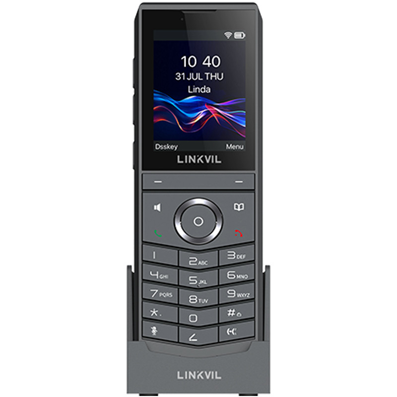 Téléphone IP Portable Wi‑Fi 6 8 Comptes SIP / 8 lignes Ecran Couleur 2.4"