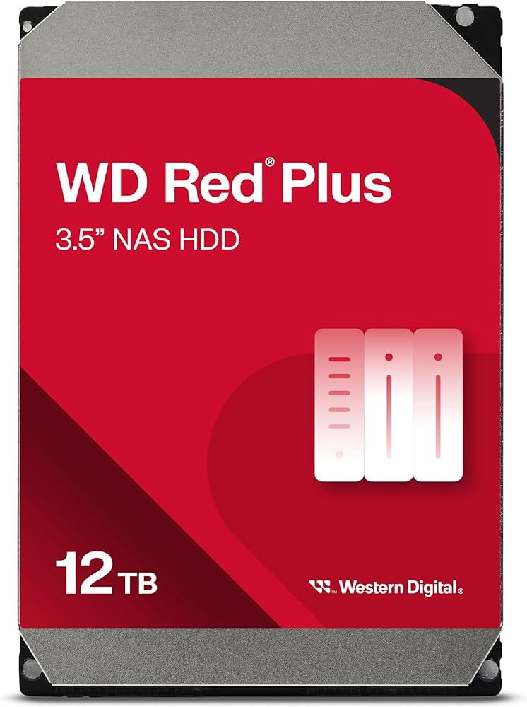 Disque dur 12 To pour NAS WD Red Plus de 3.5 pouces HDD