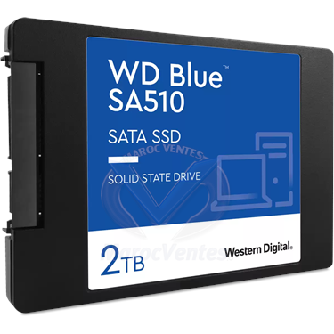 Disque Dur WD SSD Interne 2T SA510 SATA SSD 2.5"/7mm (boîtier)