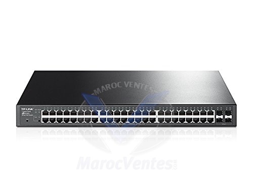 Smart Switch Administrable 48 Ports Gigabit PoE+ (4 Ports SFP, Rackable) TL-SG2452P (T1600G-52PS)