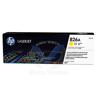 HP 826A Yellow Original LaserJet Toner Cartridge CF312A