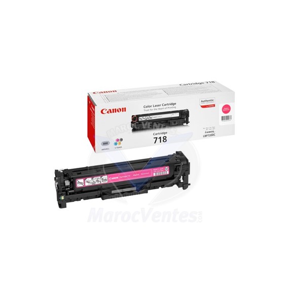 CANON 718 TONER ORIGINAL MAGENTA 2900 PAGES 2660B002AA