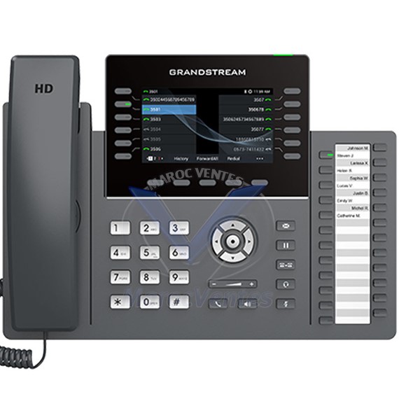 Téléphone IP professionnel à 12 lignes conçu pour un déploiement de masse et une gestion facile GRP2636