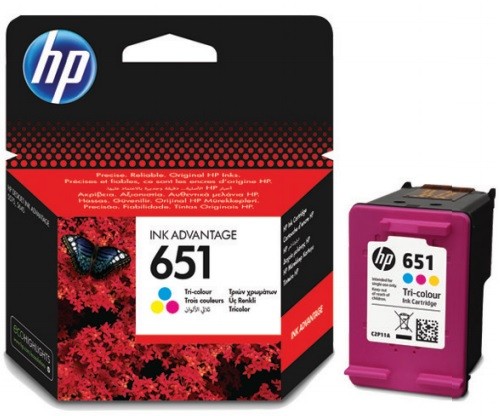 HP 651 Tri-color Original Ink Advantage Cartridge