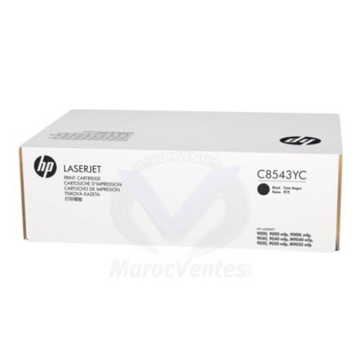 HP C8543YC, Toner Cartridge HC Black, Laserjet 9000, 9040, 9050- Original C8543YC