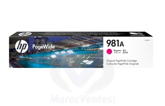 Cartouche PageWide Magenta authentique 981A J3M69A