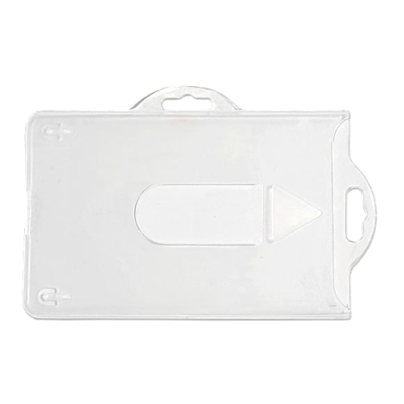 Porte-Badge Semi RIGIDES 86x54 Double Face Polycarbonate Cristal