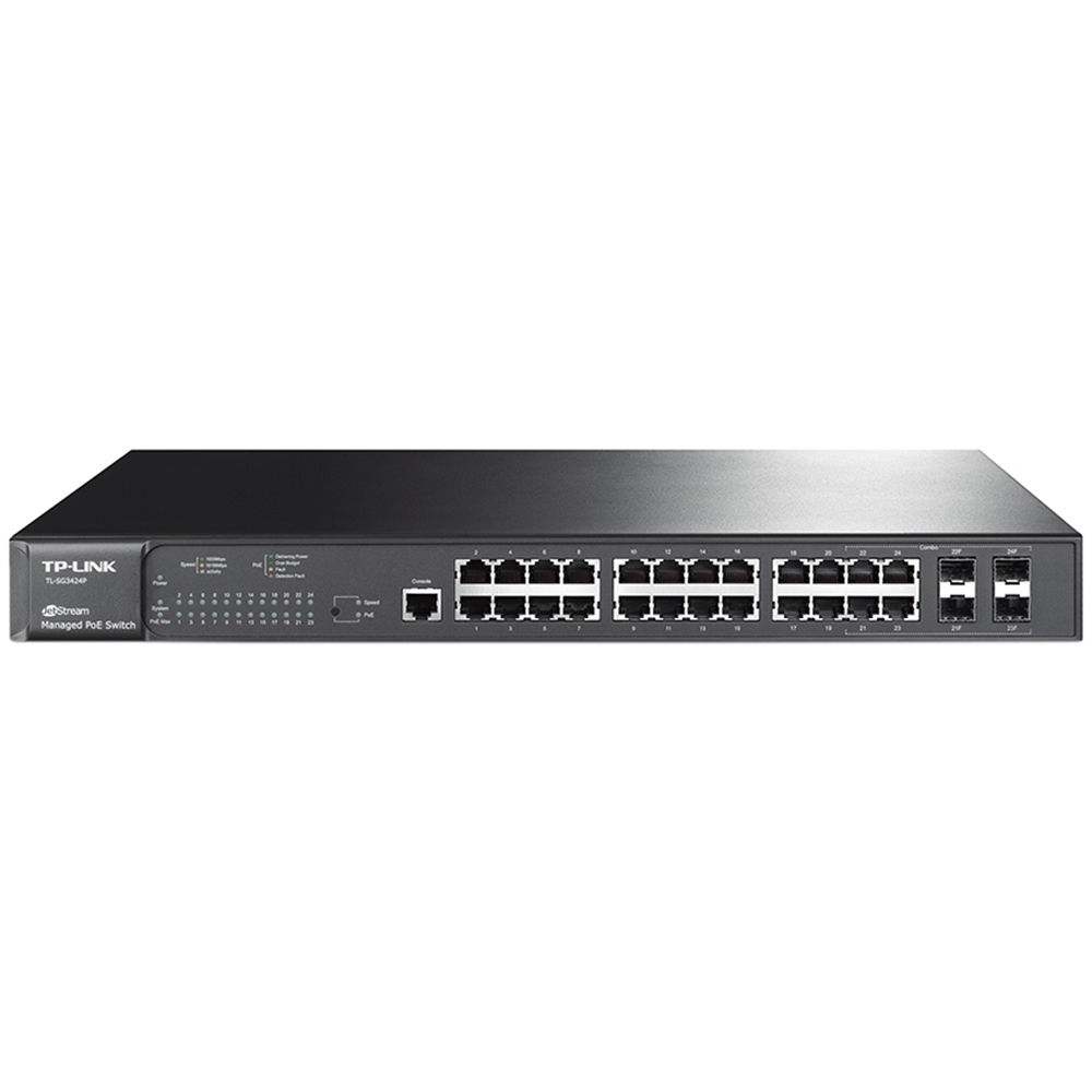 JetStream 24 ports Gigabit L2 Managed PoE + Commutateur