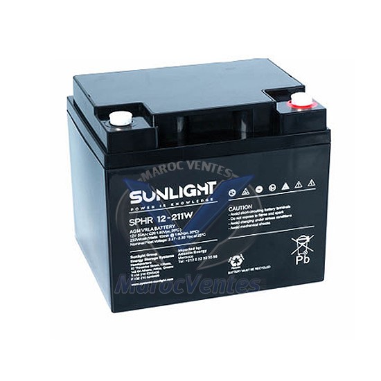 Batterie SPHR 12V 211w 50 ah SUN12V50AH