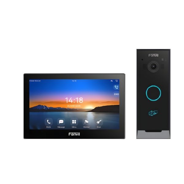 Kit d'Interphonie IP Vidéo Un Portier i60 + un Moniteur i504W