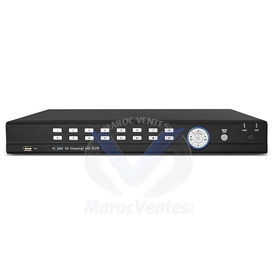 DVR 16 voies vidéo - 16 Audio enregistrement 400 fps Full D1 04D9616L-H