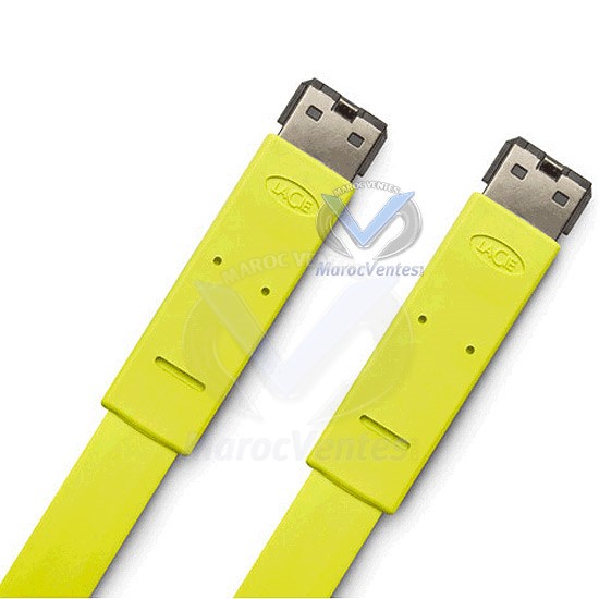 Câble LaCie eSATA to eSATA Flat Cable 1.2m-Câble LaCie eSATA to eSATA Flat Cable 1.2m