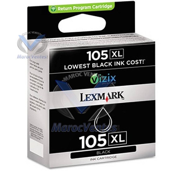 Cartouche économique Lexmark Noir 105XL-Cartouche économique Lexmark Noir 105XL