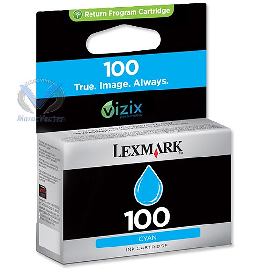 Cartouche Lexmark Cyan 100