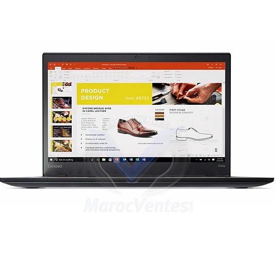 PC Portable ThinkPad T470s i5-7200U 14" 8GB 256Go Win Pro 20HGS6XJ00