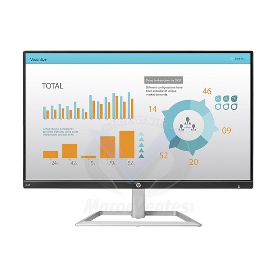 Moniteur LED Full HD 23,8 pouces VGA HDMI 3ML21AS