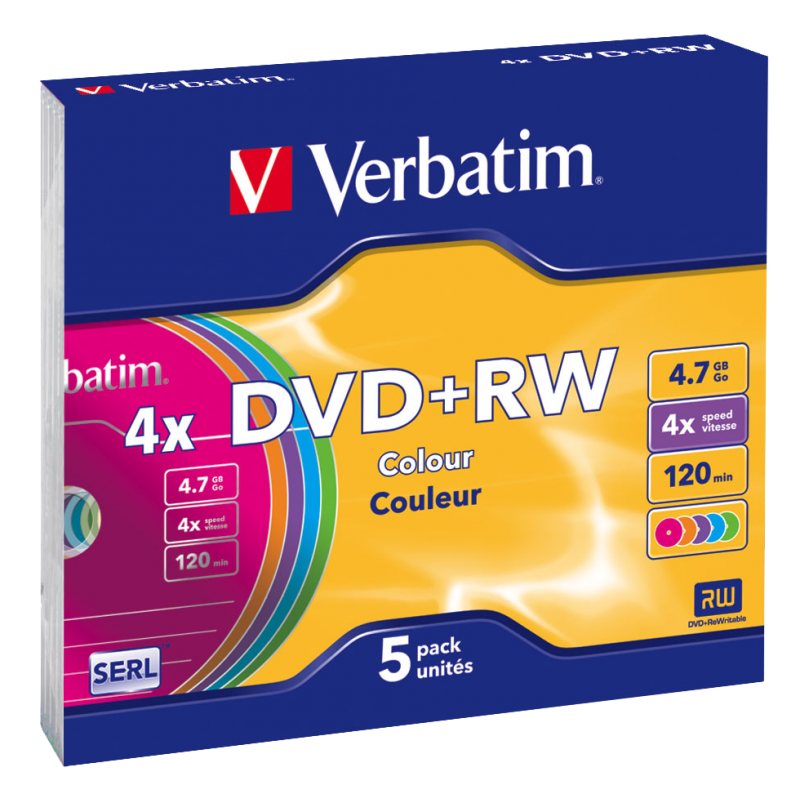 DVD+RW Matt Silver VERBATIM 43229 43229