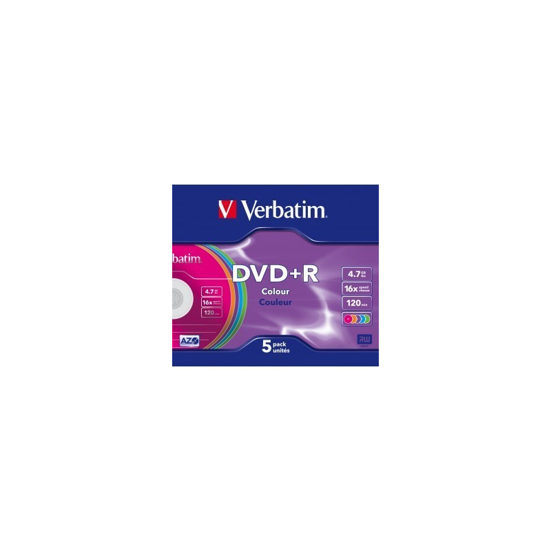 DVD+R Colour VERBATIM 43556