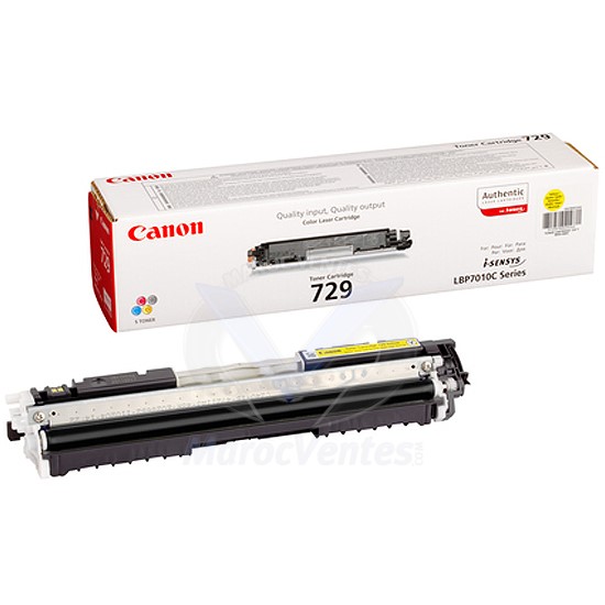 Cartouche Toner Laser LBPC67 -CRG 729 C Jaune 1000 Pages 4367B002AA