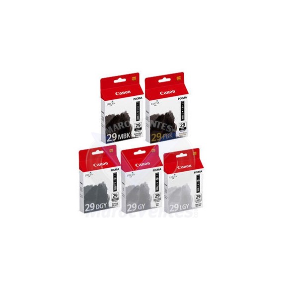 MultiPack Canon PGI-29 MBK/PBK/DGY/GY/LGY/CO 4868B018AA